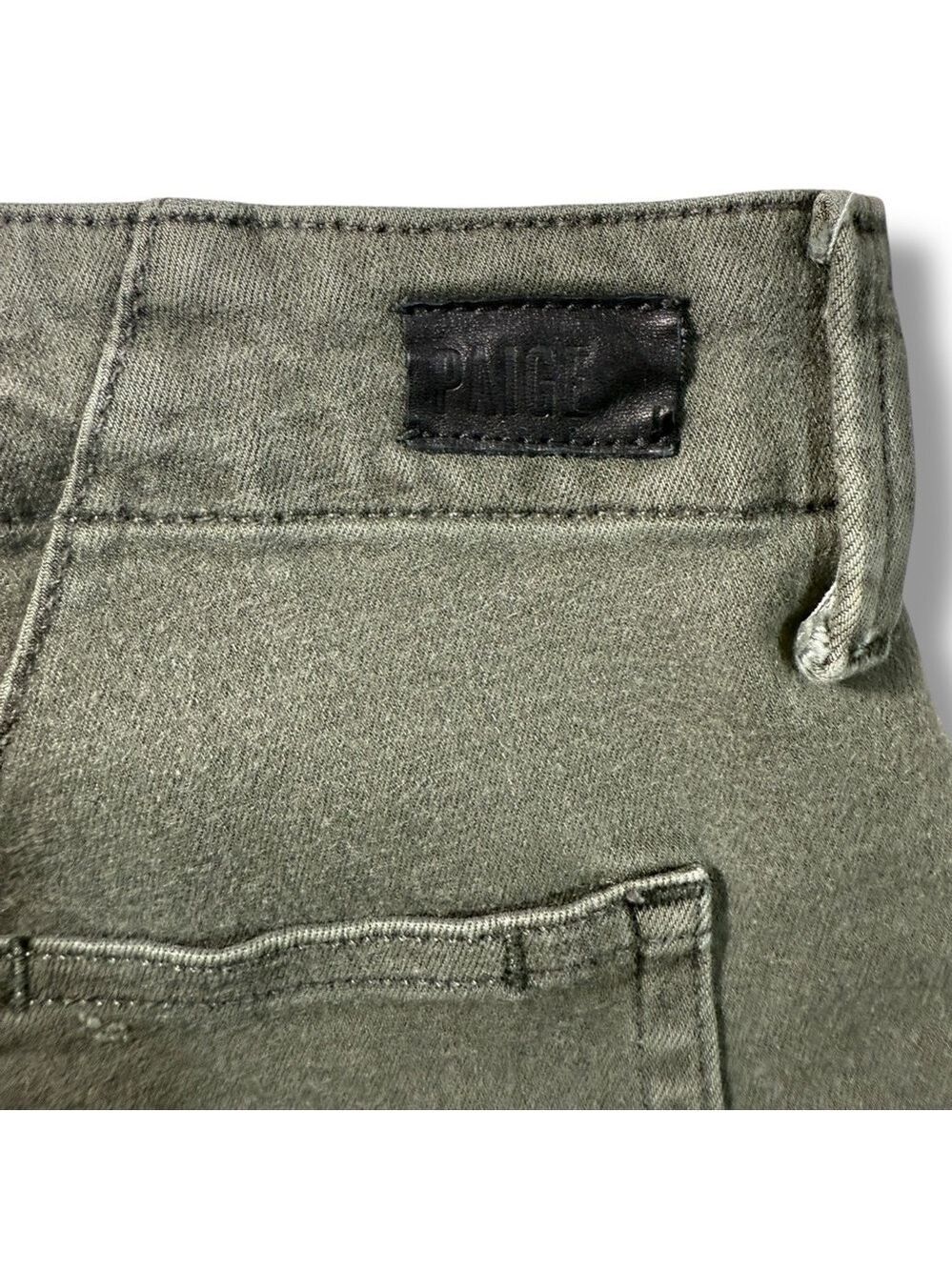 PAIGE Women’s Christy Ankle Cargo Pants Olive Size 31 - Picture 5 of 8
